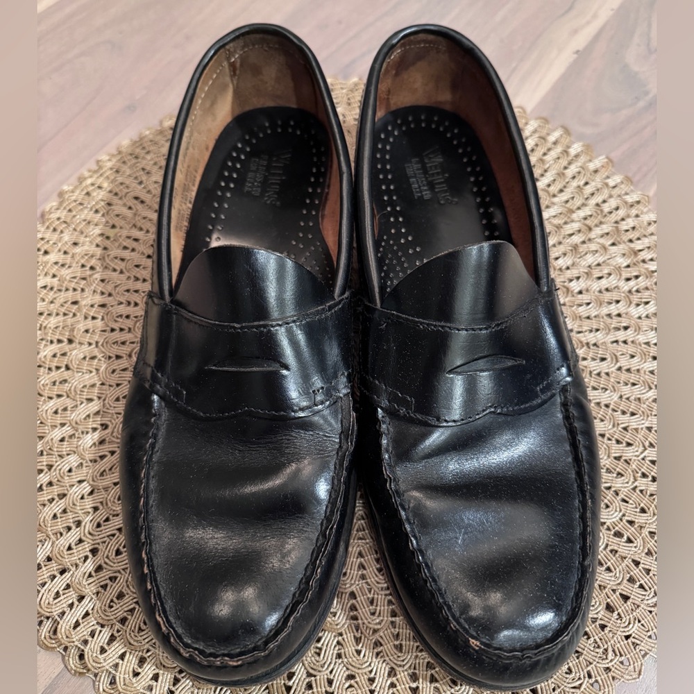 GH Bass & Co black loafers